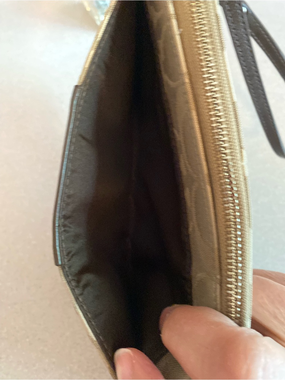 Coach Ashley Signature Zippy Wristlet - Picture 8 of 13